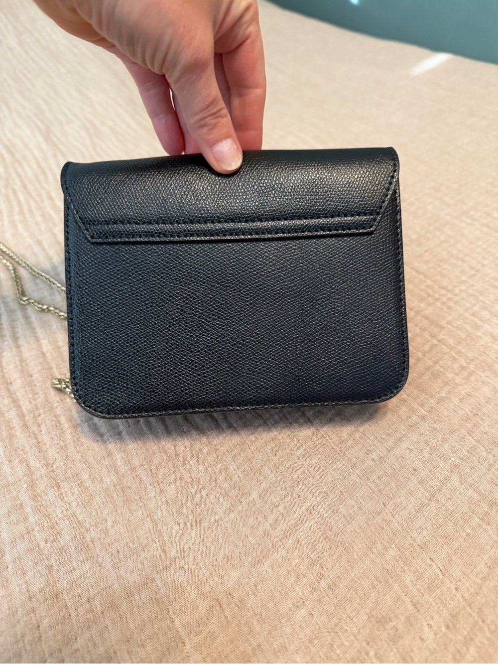 Furla Black Leather Mini Crossbody with Gold Hardware - Picture 4 of 8